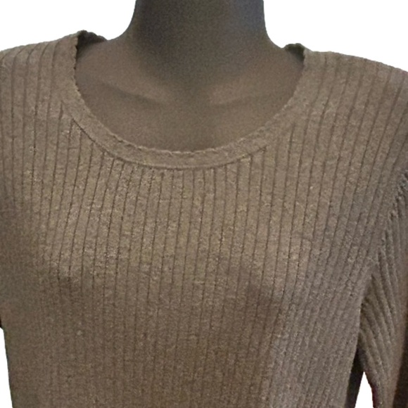 NWOT XL Liz Claiborne Stain Resistant browning sleeve ribbed lightweight sweater - Picture 4 of 12
